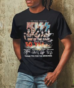 Official The Final Tour Ever Kiss End Of The Road World Tour 50 Years 1975 – 2023 Thank You For The Memories T shirt