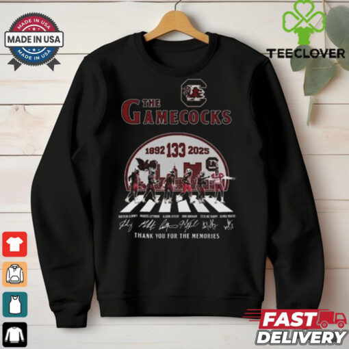 Official The Gamecocks 133th Anniversary 1892 2025 Thank You For The Memories T Shirt