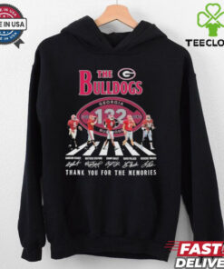 Official The Georgia Bulldogs 1892 2024 Signature Thank You For The Memories Shirt