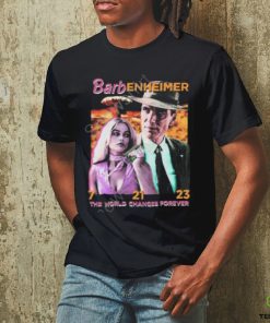 Official The Good Shirts Shop Barbenheimer The World Changes Forever Sweatshirt