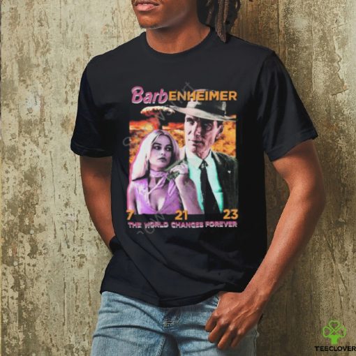 Official The Good Shirts Shop Barbenheimer The World Changes Forever Sweathoodie, sweater, longsleeve, shirt v-neck, t-shirt