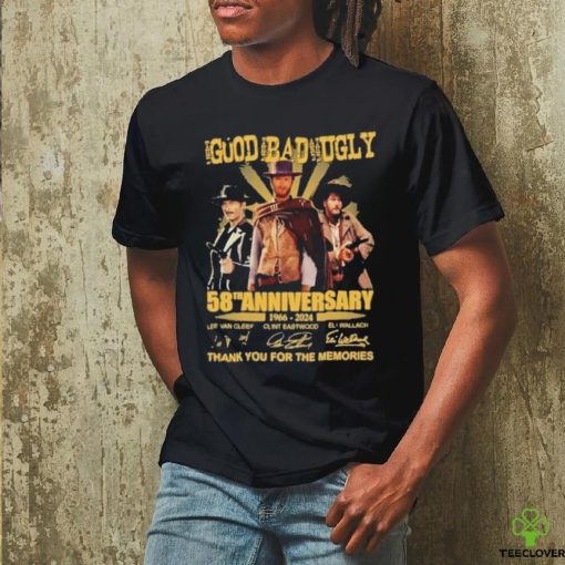 Official The Good, The Bad And The Ugly 58th Anniversary 1966 2024 Thank You For The Memories T Shirt