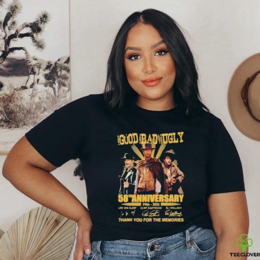Official The Good, The Bad And The Ugly 58th Anniversary 1966 2024 Thank You For The Memories T Shirt