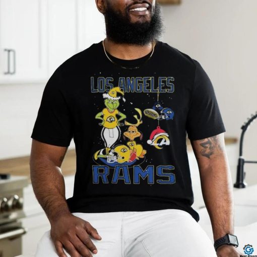 Official The Grinch And Dog Los Angeles Rams Christmas 2023 Shirt