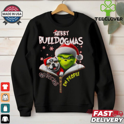 Official The Grinch Georgia Bulldogs Merry Dulldogmas Go Dawgs Christmas Shirt