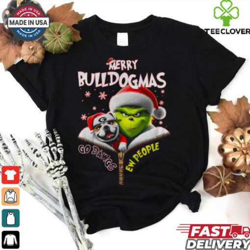 Official The Grinch Georgia Bulldogs Merry Dulldogmas Go Dawgs Christmas Shirt