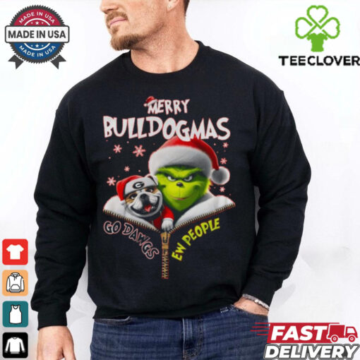 Official The Grinch Georgia Bulldogs Merry Dulldogmas Go Dawgs Christmas Shirt