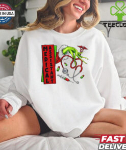 Official The Grinch Hand Hold Stethoscope Medical Assistant Christmas 2024 Shirt 3 Official The Grinch Hand Hold Stethoscope Medical Assistant Christmas 2024 Shirt