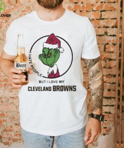 Official The Grinch I Hate People But I Love My Cleveland Browns shirt