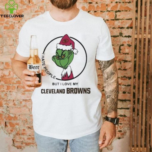 Official The Grinch I Hate People But I Love My Cleveland Browns shirt