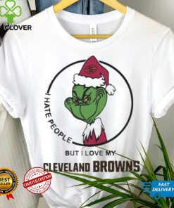 Official The Grinch I Hate People But I Love My Cleveland Browns shirt