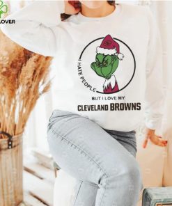 Official The Grinch I Hate People But I Love My Cleveland Browns shirt