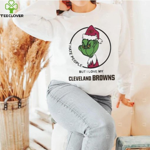 Official The Grinch I Hate People But I Love My Cleveland Browns shirt