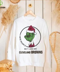 Official The Grinch I Hate People But I Love My Cleveland Browns shirt