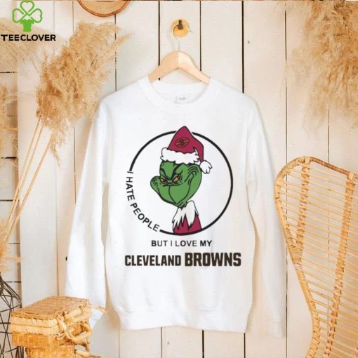 Official The Grinch I Hate People But I Love My Cleveland Browns shirt