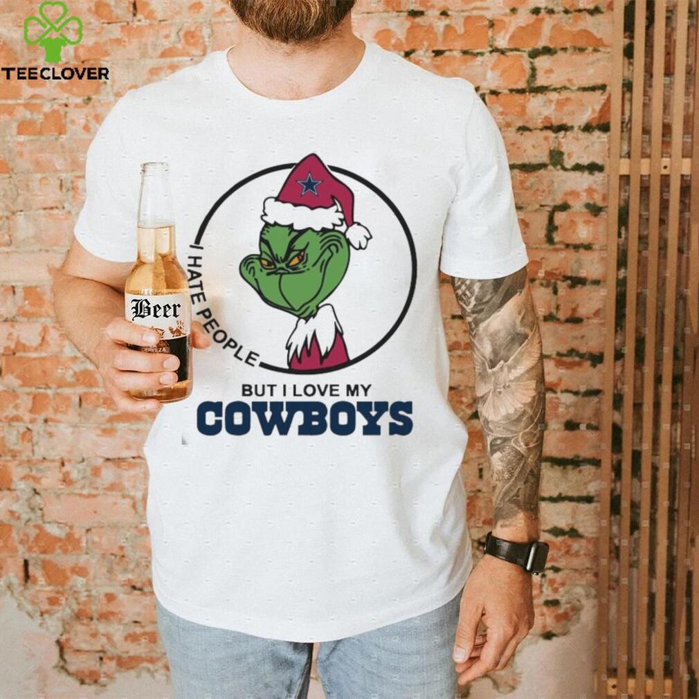 I Hate People But I Love Cowboy Dallas Grinch Football Merry