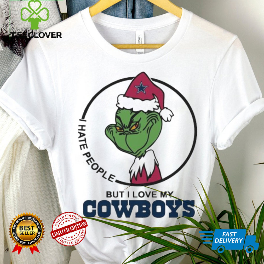 Official grinch I hate people but I love my Dallas Cowboys Christmas shirt,  hoodie, sweater, long sleeve and tank top