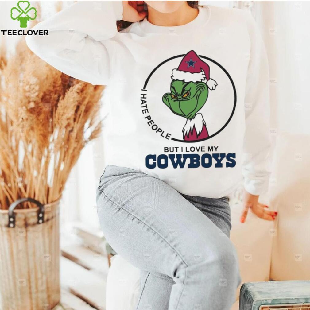 Grinch I hate people but I love my Dallas Cowboys shirt - Kingteeshop