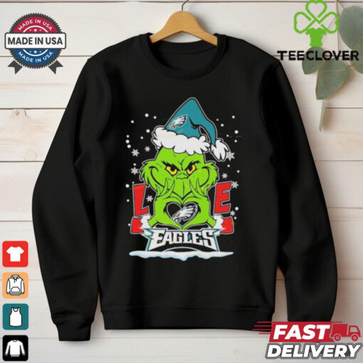Official The Grinch Love Philadelphia Eagles Shirt