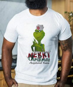 Official The Grinch Merry Christmas Registered Nurse T Shirt
