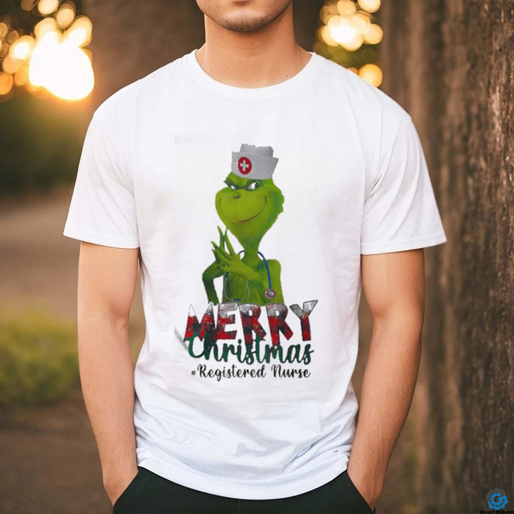 Official The Grinch Merry Christmas Registered Nurse T Shirt Official The Grinch Merry Christmas Registered Nurse T Shirt