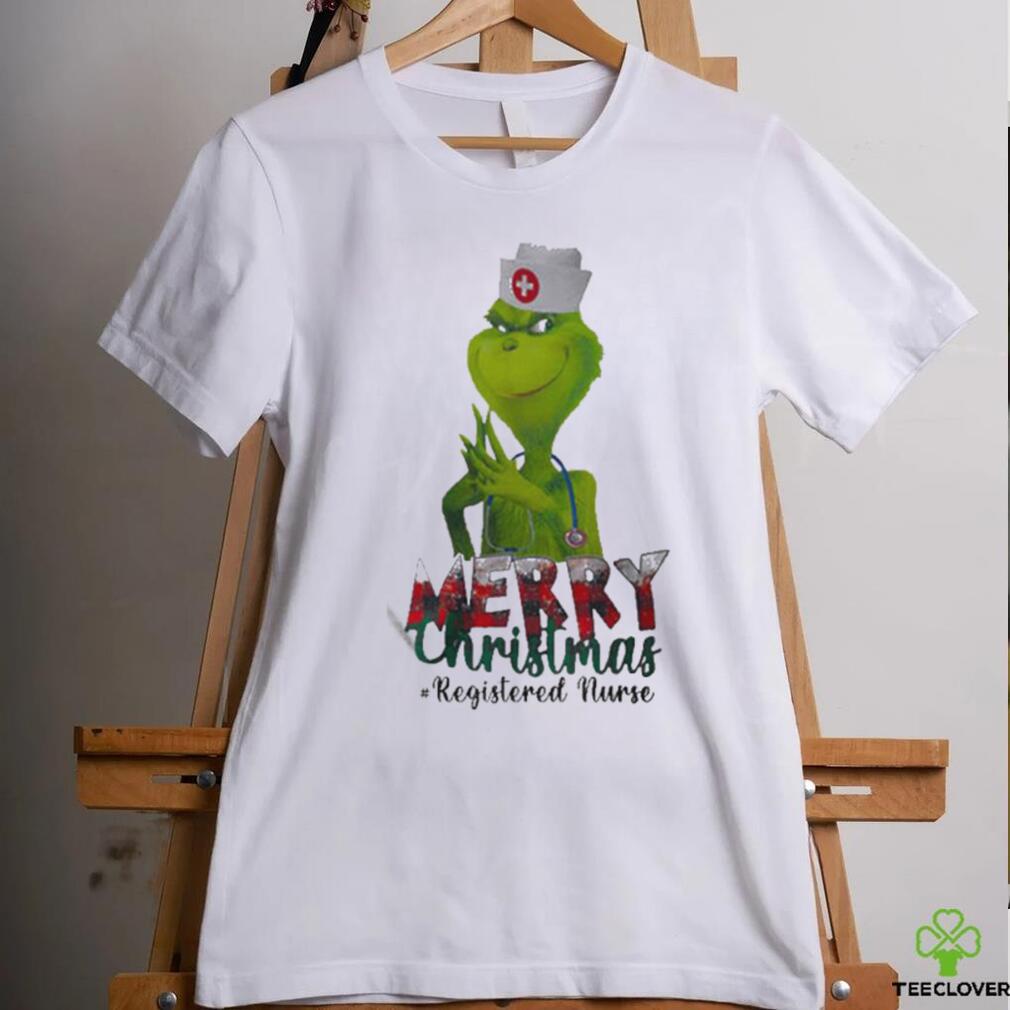 Official The Grinch Merry Christmas Registered Nurse T Shirt Official The Grinch Merry Christmas Registered Nurse T Shirt