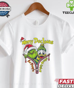 Official The Grinch Oregon Ducks Merry Duckmas Mighty Oregon Christmas Shirt