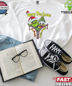 Official The Grinch Oregon Ducks Merry Duckmas Mighty Oregon Christmas Shirt