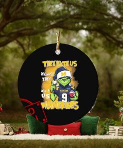 Official The Grinch They Hate Us Because Ain’t Us Michigan Wolverines Christmas Ornament