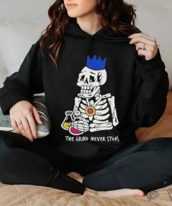 Official The Grind Never Stops Skeleton T Shirt