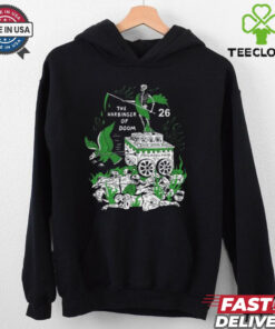 Official The Harbinger Of Doom Birds Philadelphia Eagles NFL 26 Skeleton t shirt