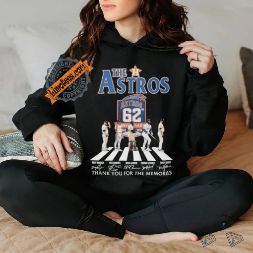 Official The Houston Astros Abbey Road Thank You For The Memories Signatures Shirt