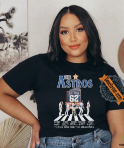 Official The Houston Astros Abbey Road Thank You For The Memories Signatures Shirt