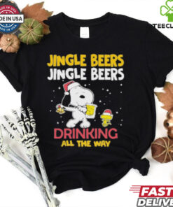 Official The Jingle Beers Drinking All The Way Snoopy Shirt
