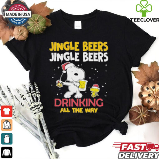 Official The Jingle Beers Drinking All The Way Snoopy Shirt