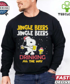 Official The Jingle Beers Drinking All The Way Snoopy Shirt