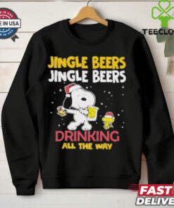 Official The Jingle Beers Drinking All The Way Snoopy Shirt
