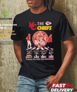 Official The Kansas City Chiefs Signatures Thank You For The Memories T Shirt