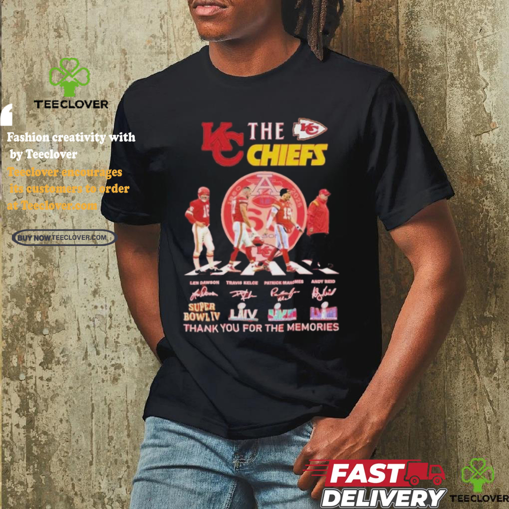 Official The Kansas City Chiefs Signatures Thank You For The Memories T Shirt Official The Kansas City Chiefs Signatures Thank You For The Memories T Shirt
