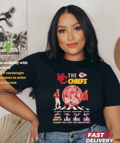 Official The Kansas City Chiefs Signatures Thank You For The Memories T Shirt