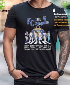 Official The Kc Royals Abbey Road 55 Years 1969 2024 Thank You For The Memories Signatures Shirt
