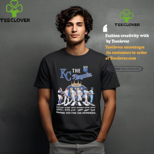 Official The Kc Royals Abbey Road 55 Years 1969 2024 Thank You For The Memories Signatures Shirt