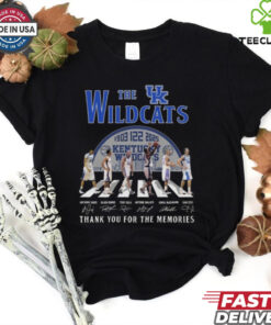Official The Kentucky Wildcats 1903 2025 Signatures Thank You For The Memories 2024 Shirt