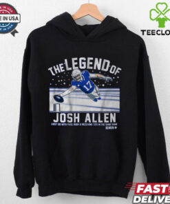 Official The Legend Of Josh Allen Buffalo Bills First QB With Pass, Rush and Receiving TD’s In The Same Game t shirt