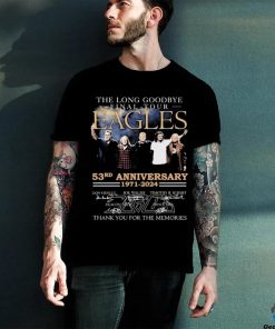 Official The Long Goodbye Final Tour Eagles Band 53rd Anniversary 1971 2024 Thank You For The Memories Signatures Shirt