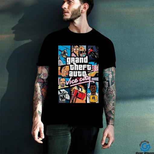 Official The Man Wearing Grand Theft Auto Vice City Games Poster t hoodie, sweater, longsleeve, shirt v-neck, t-shirt