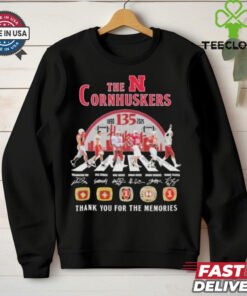 Official The Nebraska Cornhuskers 135 Years 1890 2025 Signature Thank You For The Memories Signature Shirt 2 Official The Nebraska Cornhuskers 135 Years 1890 2025 Signature Thank You For The Memories Signature Shirt