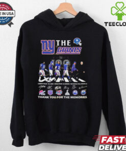 Official The New York Giants 100 Years Signature Thank You For The Memories Signatures T Shirts