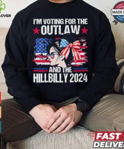 Official The Outlaw And Hill 2024 I’m Voting For The Outlaw And The Hillbilly American Girl 2024 T shirt