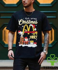 Official The Peanut Snoopy And Charlie Brown This Is My Mcdonald’s Logo Shirt